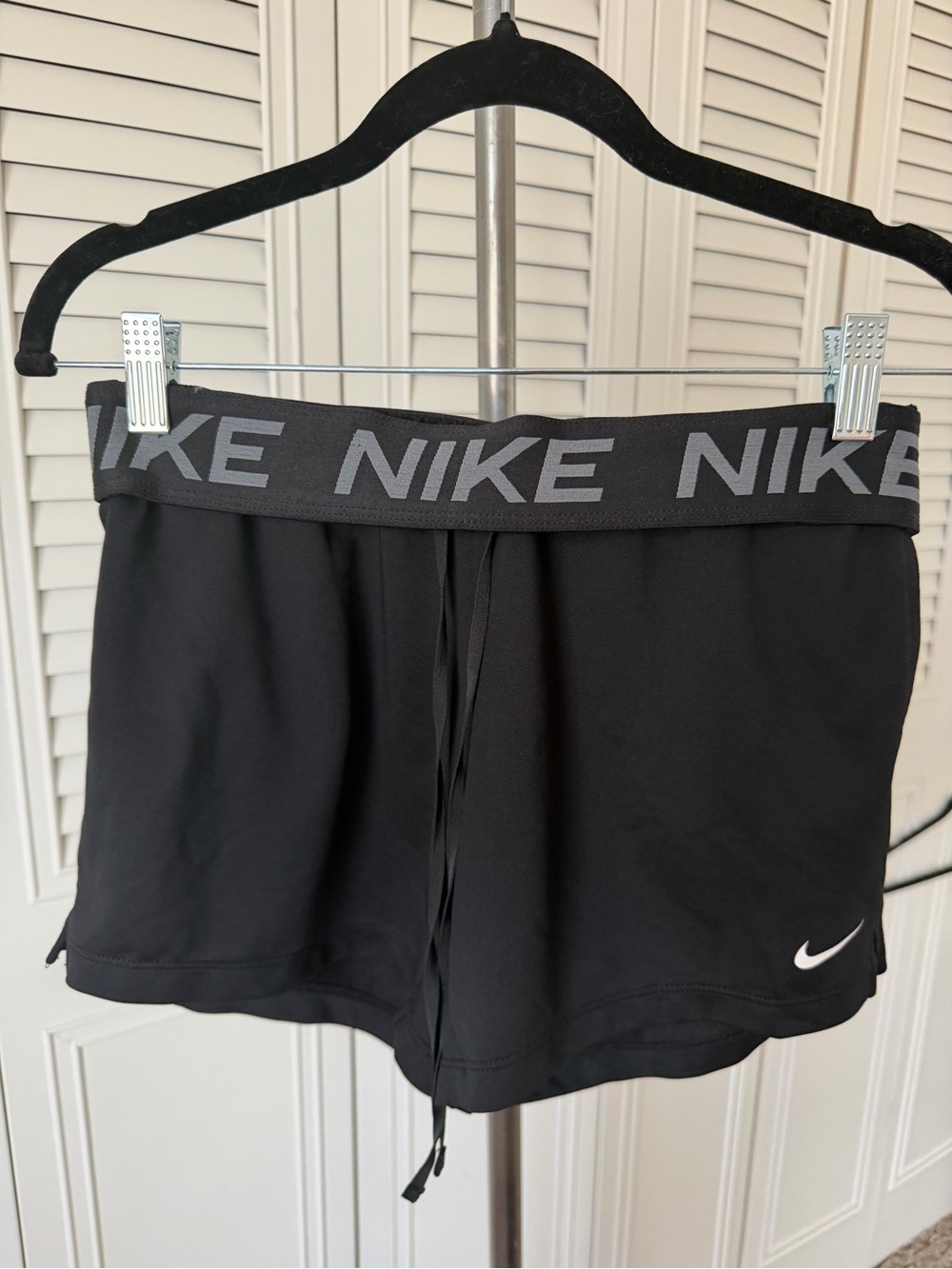 Nike Women’s Black Athletic Shorts with Branded Waistband